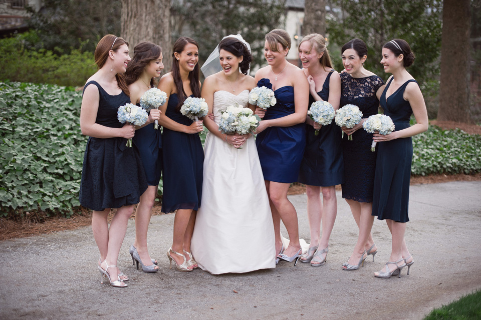 Bridesmaids in Navy