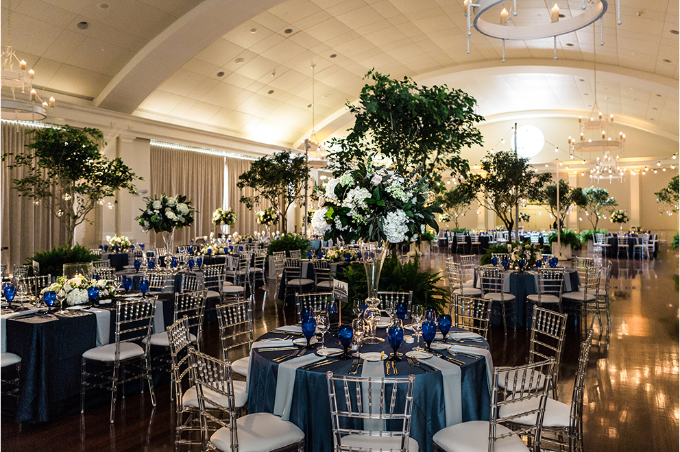 indoor luxury wedding reception at Atlanta History Center